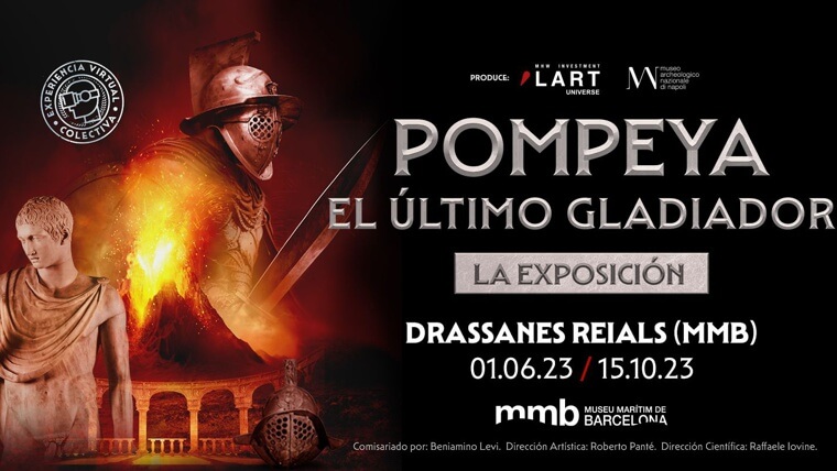 Pompeya El último gladiador, una exposición en Barcelona inmersiva y con realidad virtual