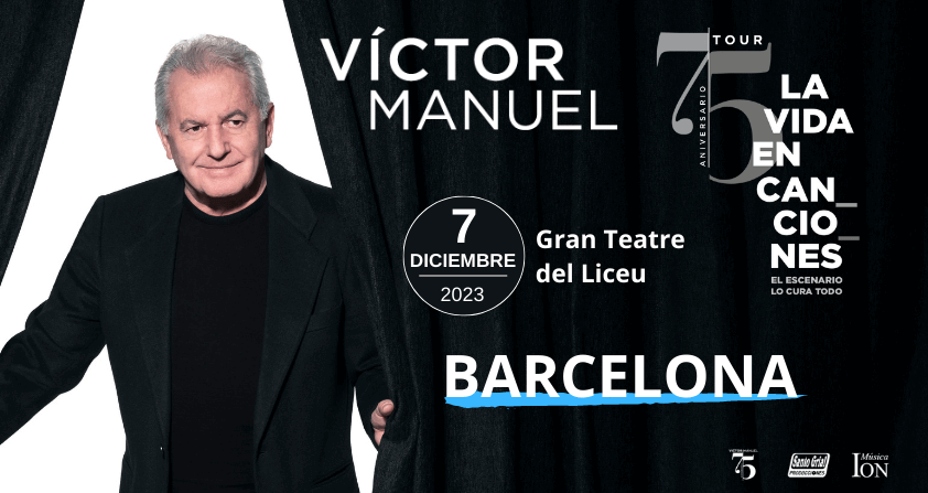 Víctor Manuel en Barcelona: el artista celebra su 75 aniversario en el Liceu