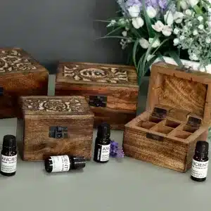 Mangoholzbox für Aromatherapie, Mangowood Box aromatherapy general