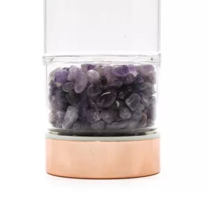 Crystal Glass Tea Bottle Amethyst Crystal Tea Infuser Bottle Amethyst 2