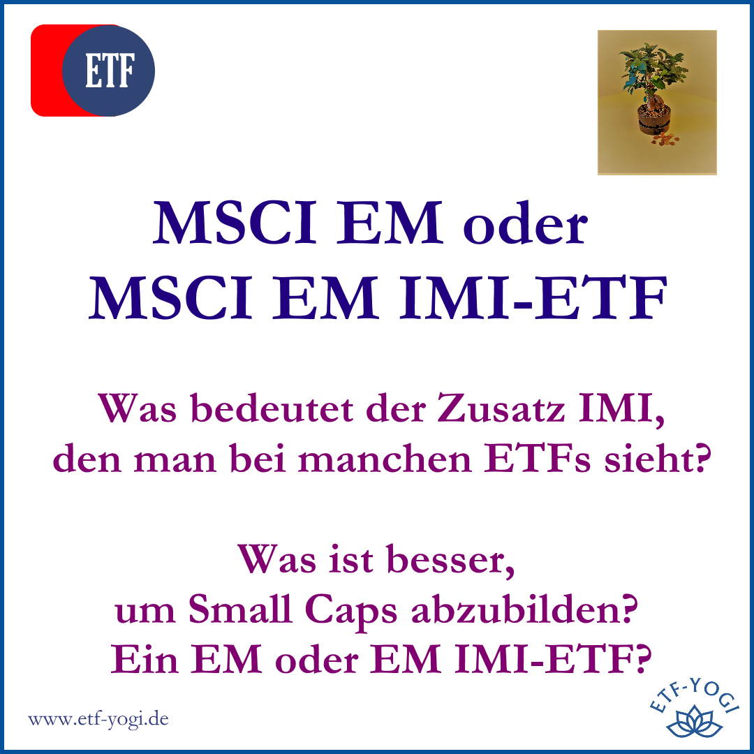 IMI-ETF & Small Caps – Nebenwerte im Portfolio?