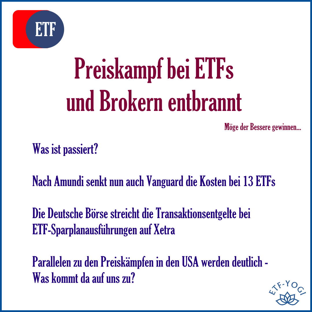 Preiskampf bei ETFs und Brokern: Vanguard und Xetra senken Kosten