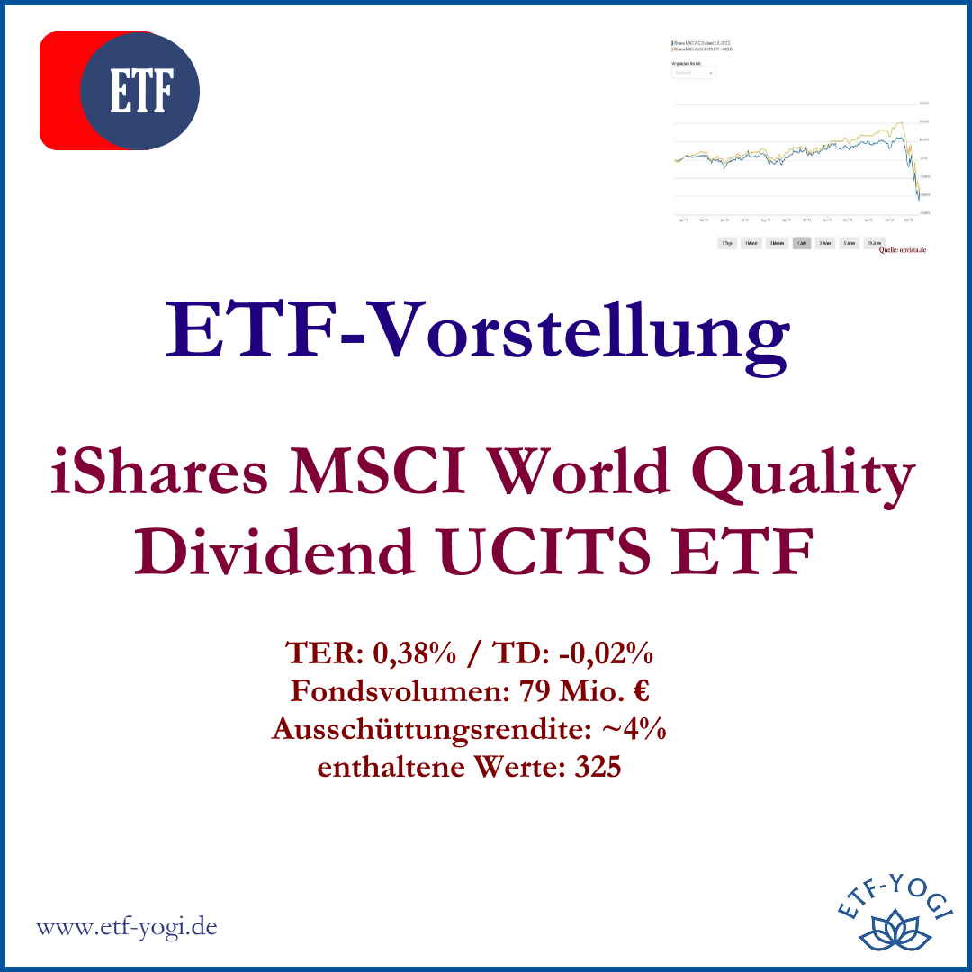 iShares MSCI Quality Dividend UCITS ETF etwas näher vor. Ist dieser breit diversifizierte Dividenden-ETF ein guter ETF.
