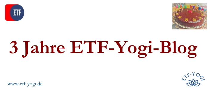 3 Jahre ETF-Yogi-Blog: Highlights, Empfehlung von Gerd Kommer, Wissenschaftszeitvertragsgesetz und was es mit der Blog-Sommerflaute zu tun hatte.