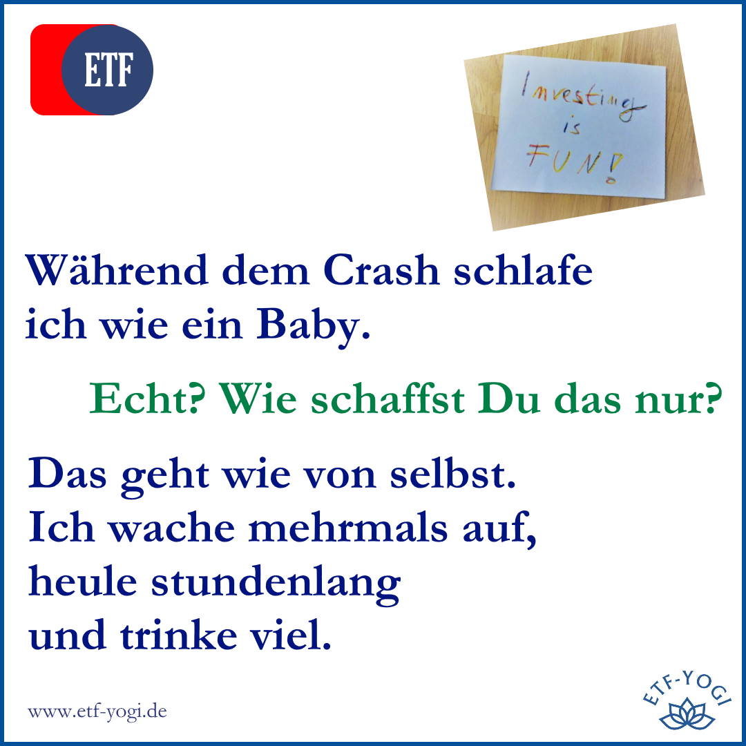 Schläfst Du auch wie ein Baby während eines Crashs? – Achtung Crash-Witz