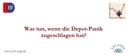 Titelbild zum Artikel über Panik, Depotauflsöung und Emotionen