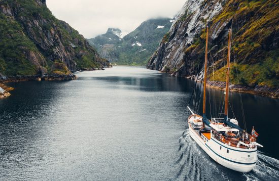 Setting Sailing in Lofoten Trollfjord