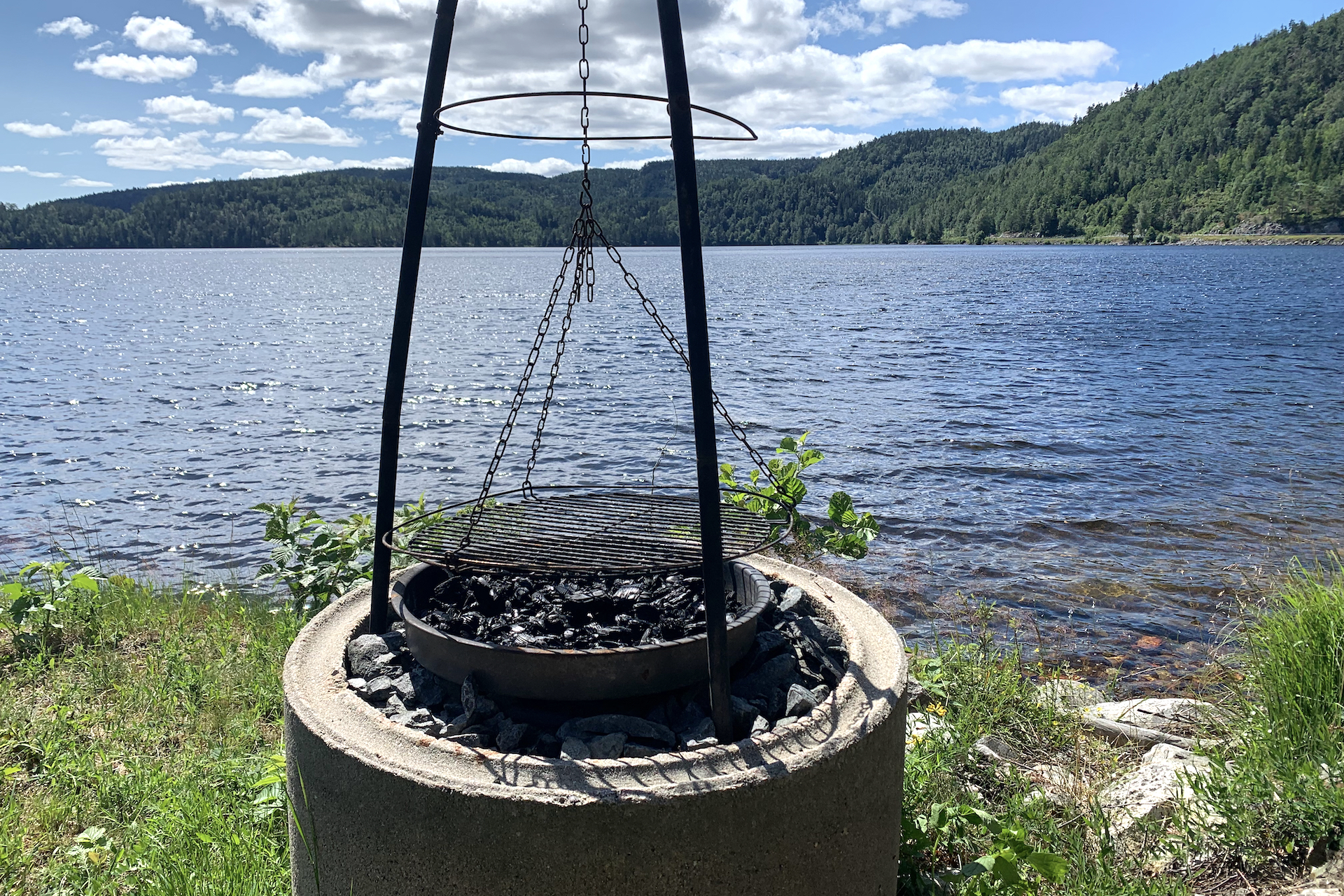 Summer Day by the Lake in Norway