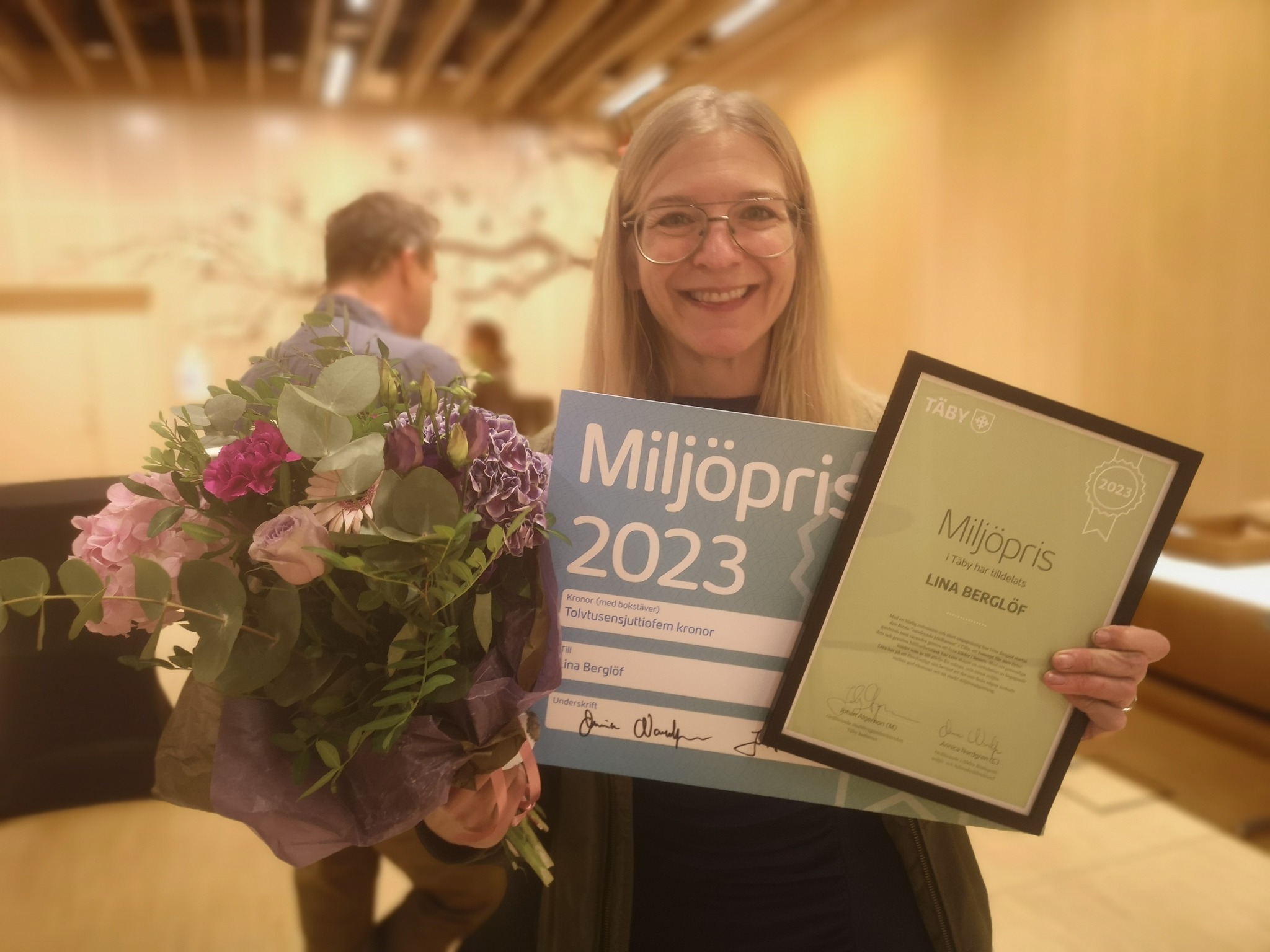Möt Lina Berglöf  – vinnare av 2023 års Miljöpris i Täby kommun
