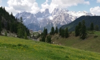 Mag. Robert Schnabl: Monte Cristallo mit Dürrensteinhütte und ehem. Festungswerk im 1. Weltkrieg