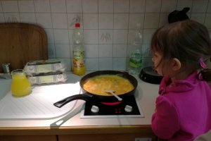 Eierspeiskochen im Kindergarten