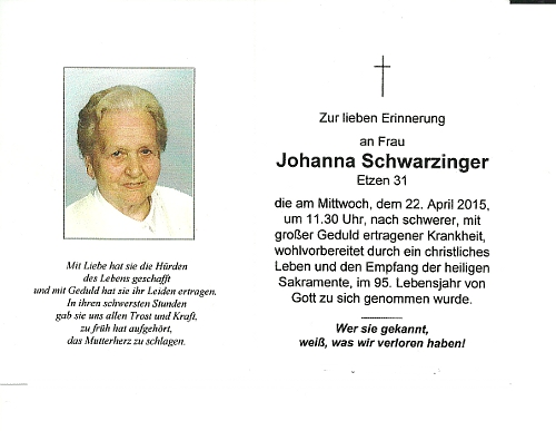 Schwarzinger Johanna