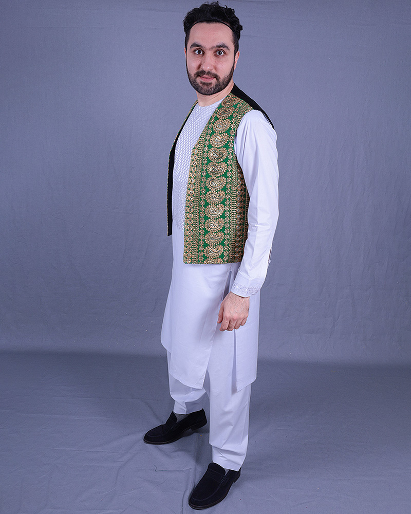 Afghanska herr kläder Afghanska traditionella väst