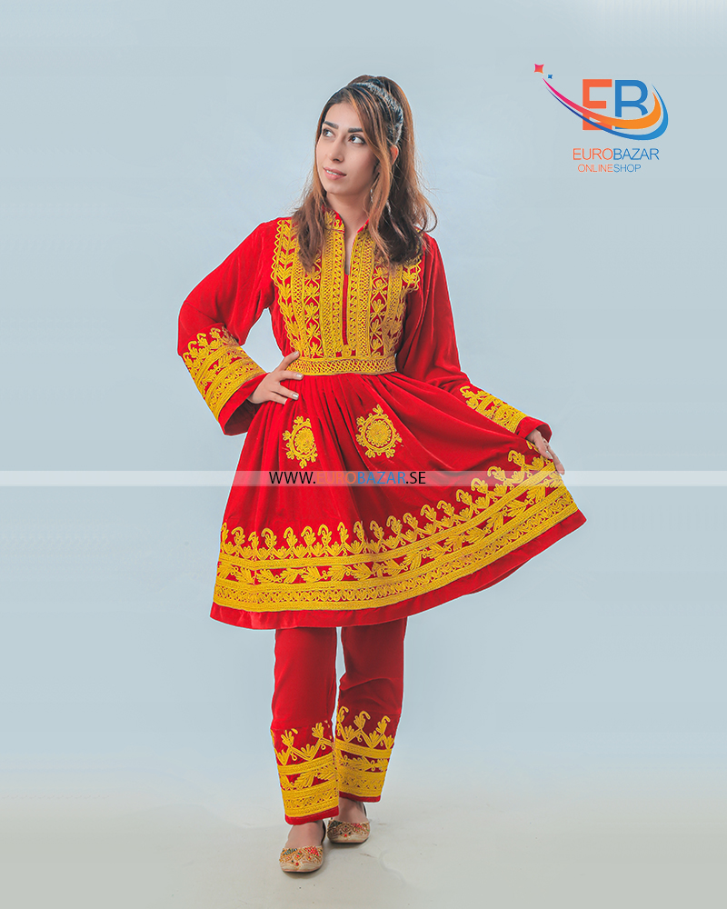 Afghanska traditionella klänning
