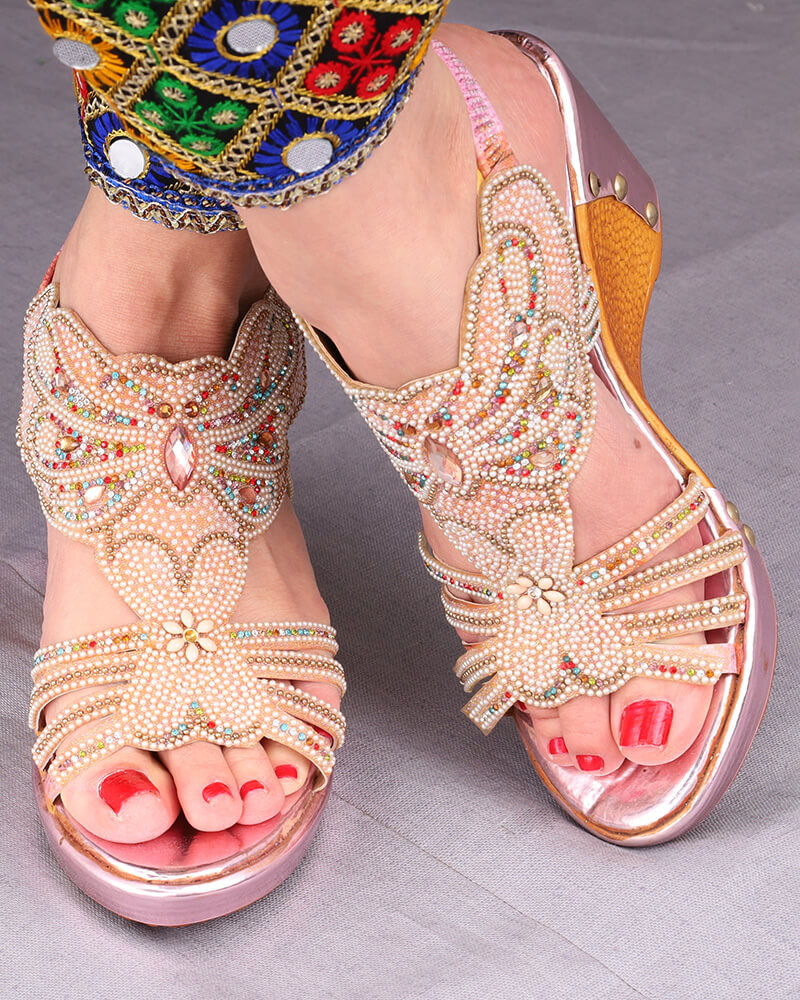 afghanska traditionella dam skor art nr:AF1245KF