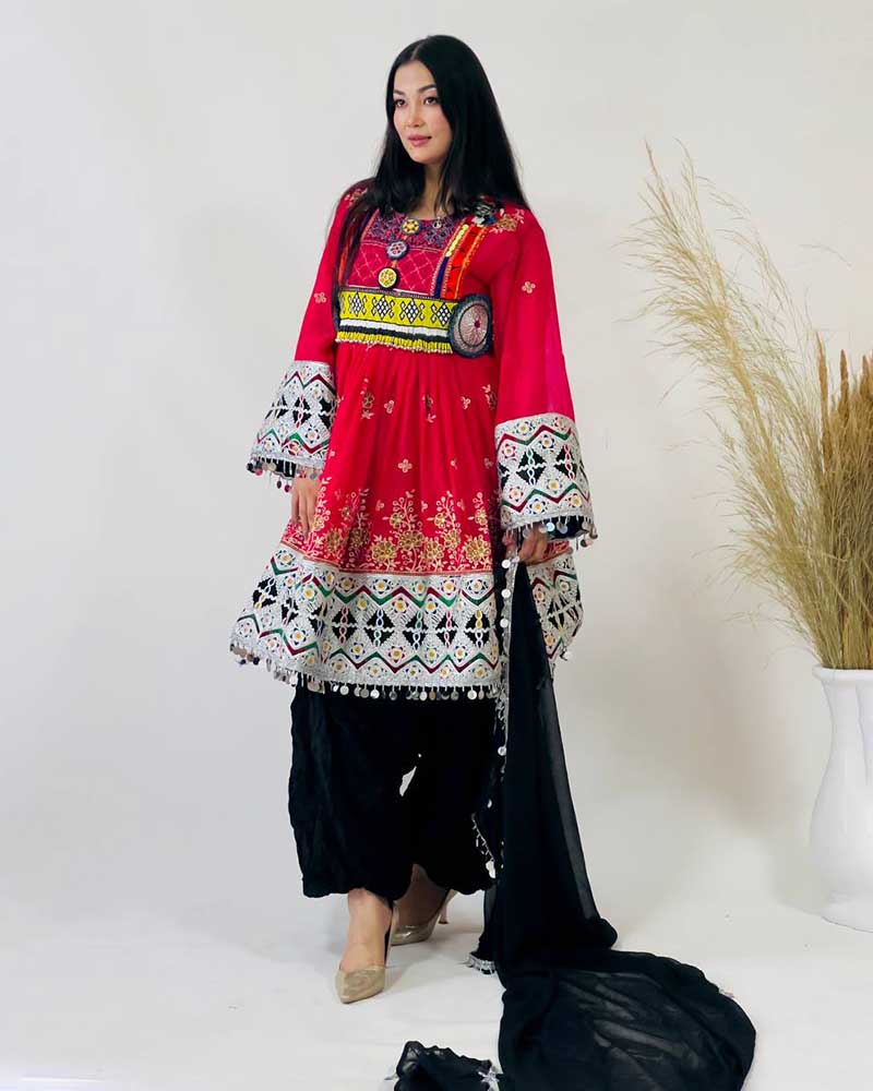 Afghansk traditionella klänning art nr:KLG44 - Bild 2