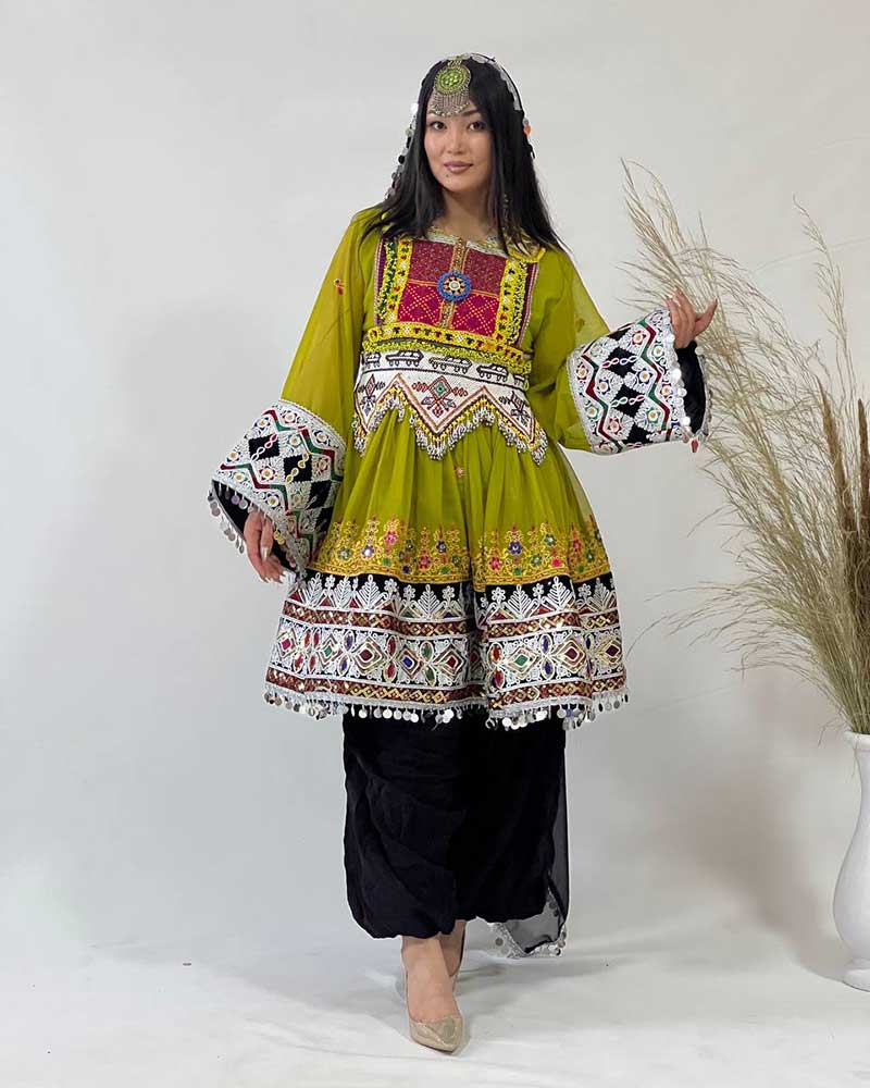 Afghansk traditionella klänning art nr:KLG69 - Bild 2