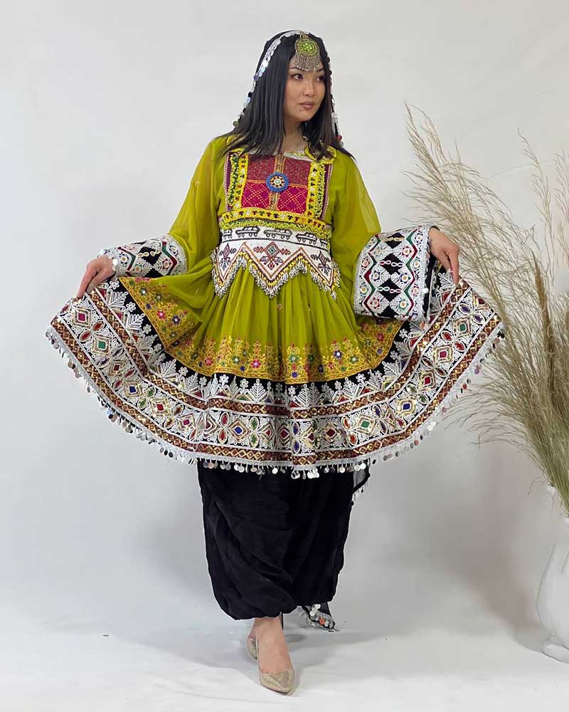 Afghansk traditionella klänning art nr:KLG69