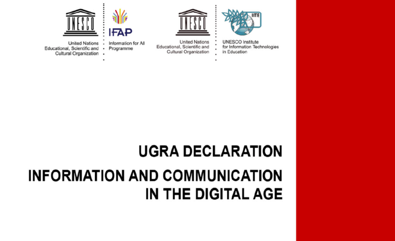 RÉSOLUTION D’OUGRA  L’INFORMATION ET LA COMMUNICATION À L’ÈRE NUMÉRIQUE