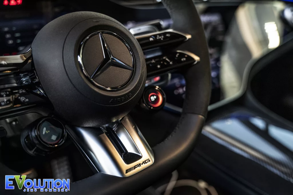 Stuur van de Mercedes-AMG EQE 53 4MATIC+