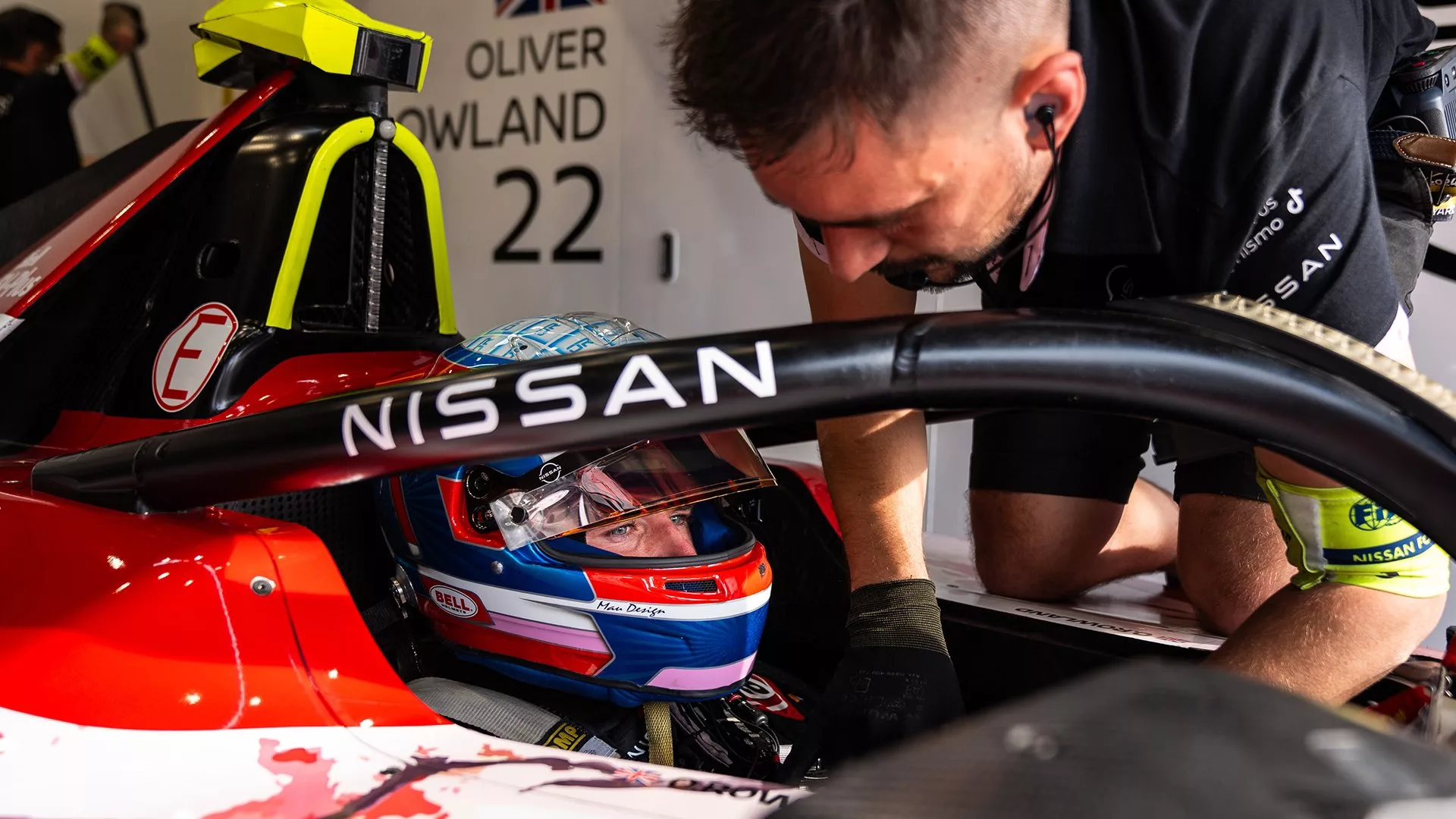 Oliver Rowland (#22) - Nissan Nismo Formula E Team tijdens de 2024 Diriyah E-Prix © NISMO