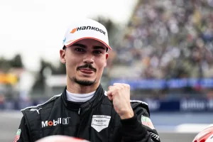 Pascal Wehrlein, TAG Heuer Porsche Formula E Team, 1st position, in Parc Ferme