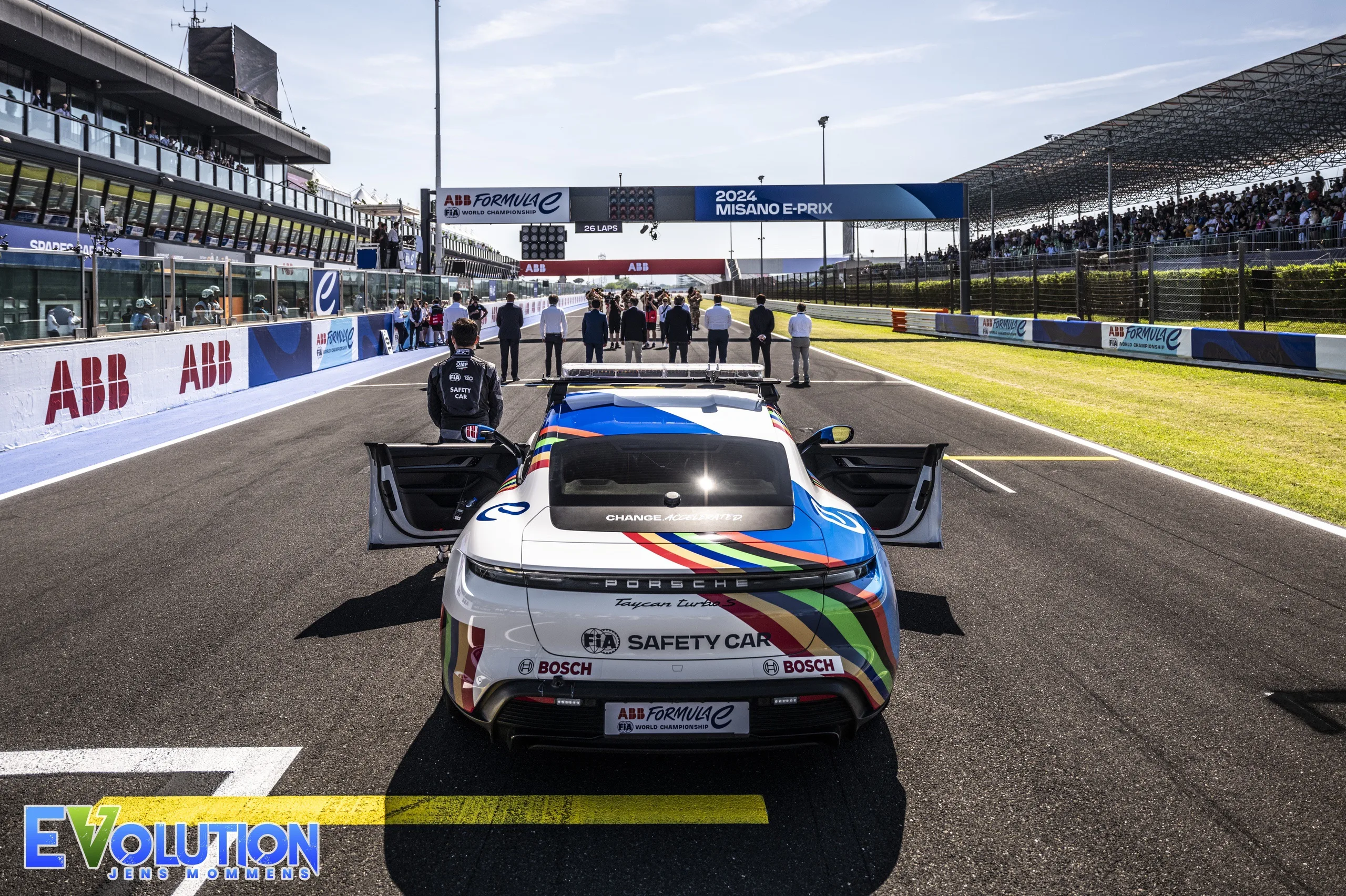 De start grid van de 2024 Misano E-Prix.