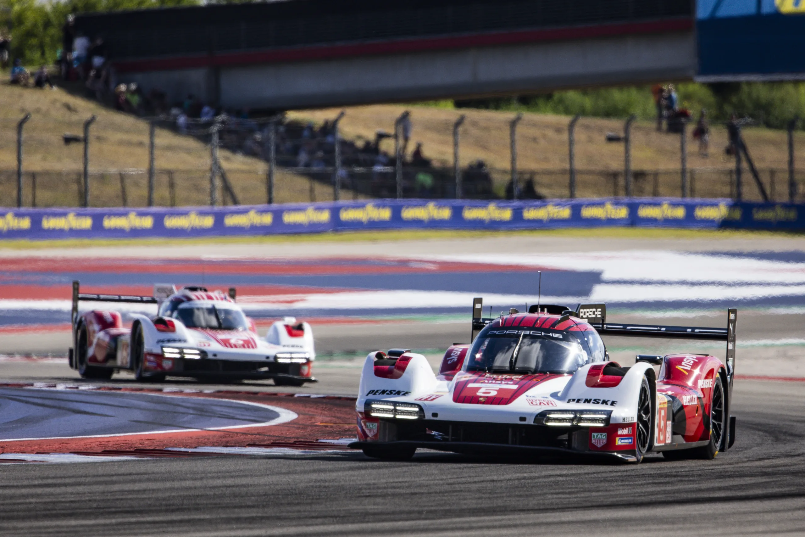 05 CAMPBELL Matt (aus), CHRISTENSEN Michael (dnk), MAKOWIECKI Frédéric (fra), Porsche Penske Motorsport, Porsche 963 #05, Hypercar, action during the 2024 Lone Star Star Le Mans, 6th round of the 2024 FIA World Endurance Championship, from August 30 to September 1, 2024 on the Circuit of the Americas in Austin, Texas, United States of America - Photo Julien Delfosse / DPPI