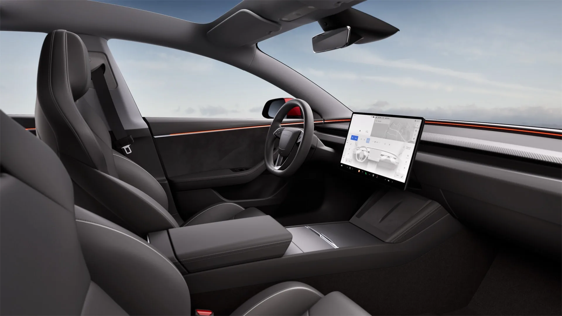Interieur Tesla Model 3 Performance © Tesla