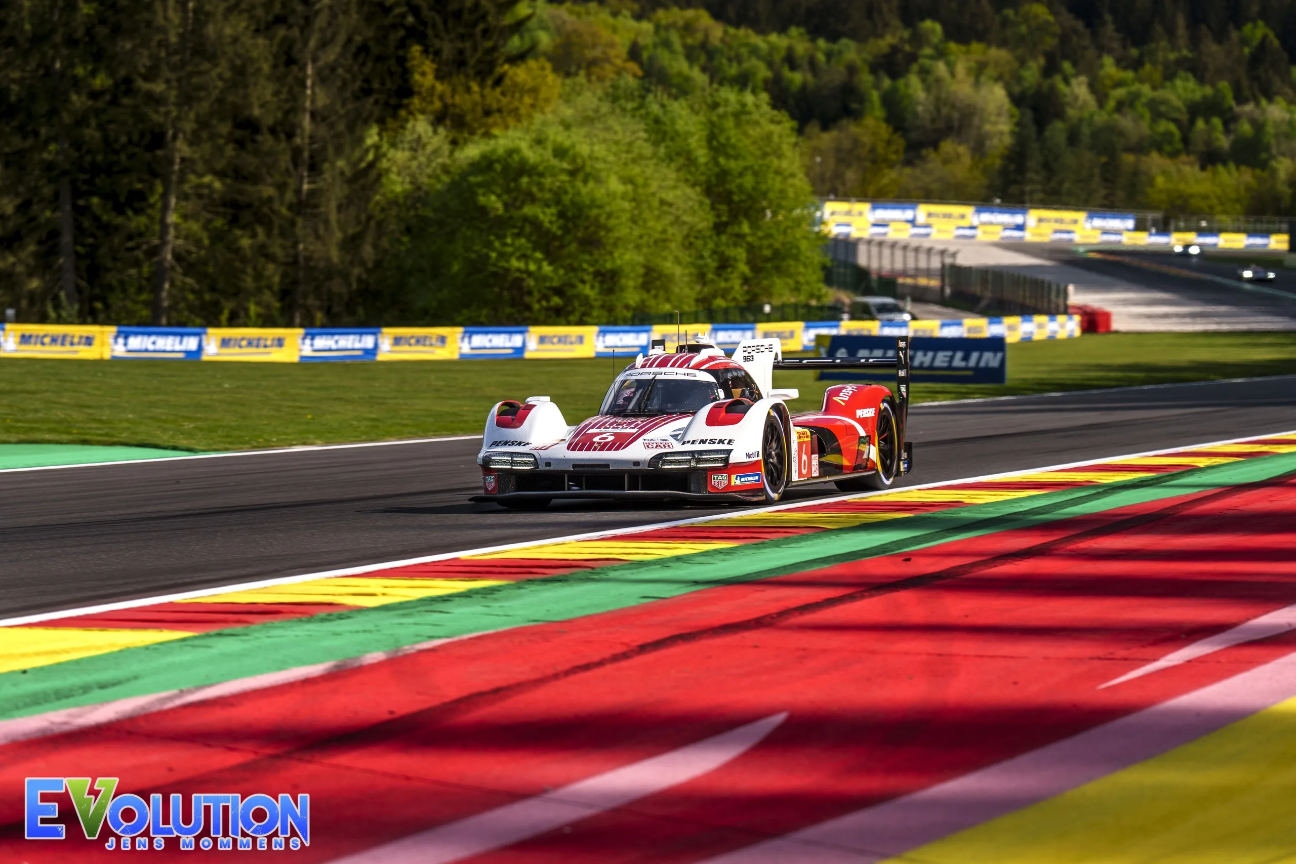 #6 Porsche Penske Motorsport with Kévin Estre, Laurens Vanthoor and Pascal Wehrlein at the FIA WEC World Endurance Championship 2025 TotalEnergies 6 Hours of Spa-Francorchamps on 10 May 2025 at the Circuit de Spa-Francorchamps, Stavelot, Belgium