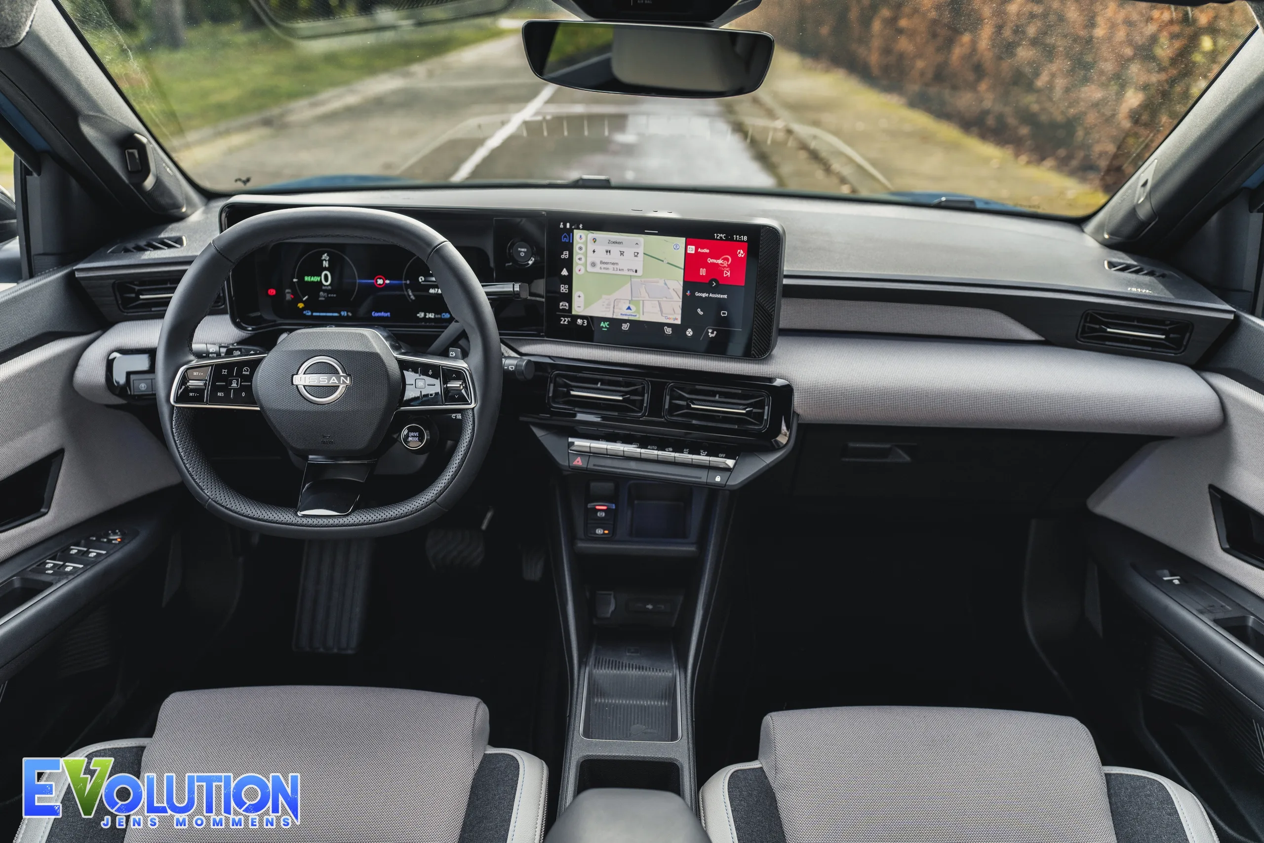 Interieur van de Nissan Micra