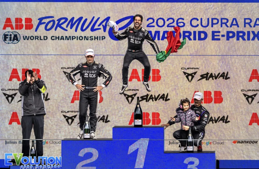 Antonio Felix da Costa (Jaguar TCS Racing) wint 2026 Cupra Raval Madrid E-Prix