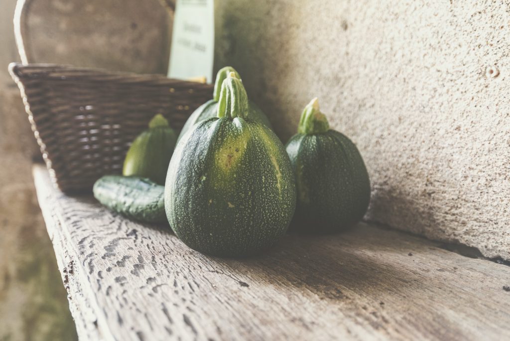 opgevulde ronde courgette