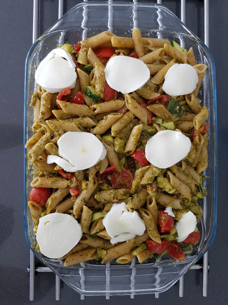 ovenschotel pasta pesto