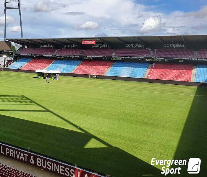 Portland Park - Ålborg stadion Hybridbane og kunstgræskant, Evergreen Sport 24082020