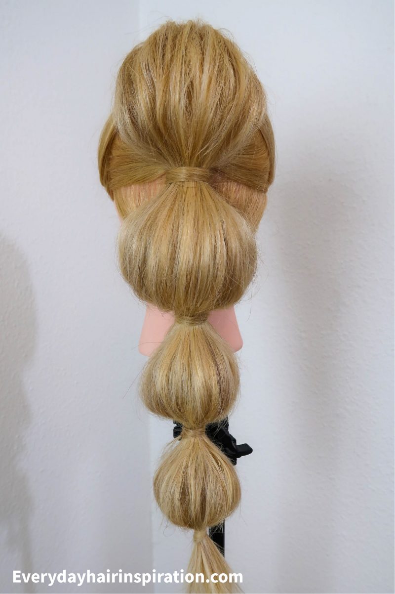 BUBBLE PONYTAIL STEP BY STEP - Everyday Hair inspiration