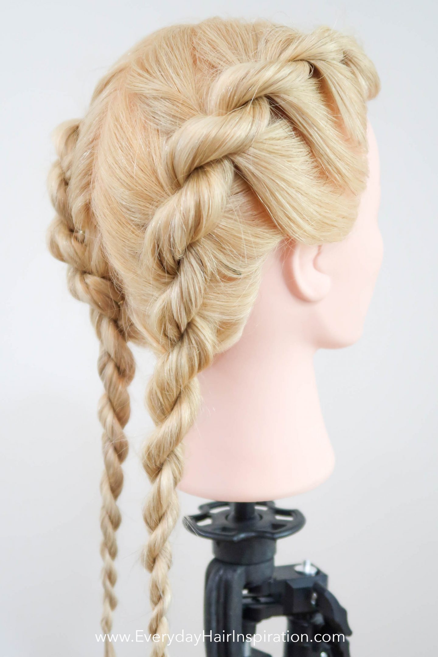 rope braid bun