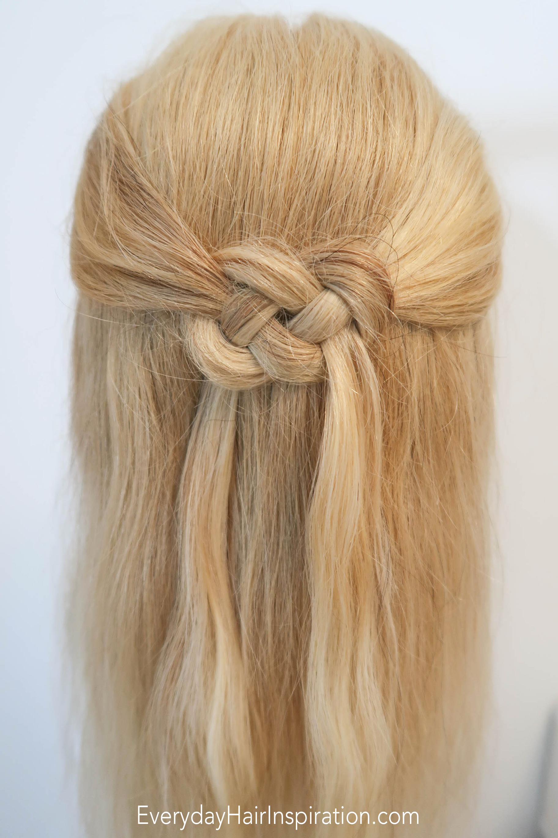 Celtic Knot Half Up - Everyday Hair inspiration -