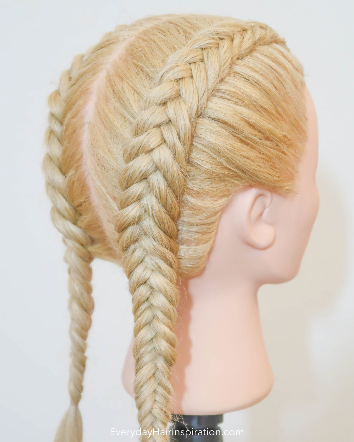 Easy Double Dutch Fishtail Braid For Beginners - Everyday Hair inspiration