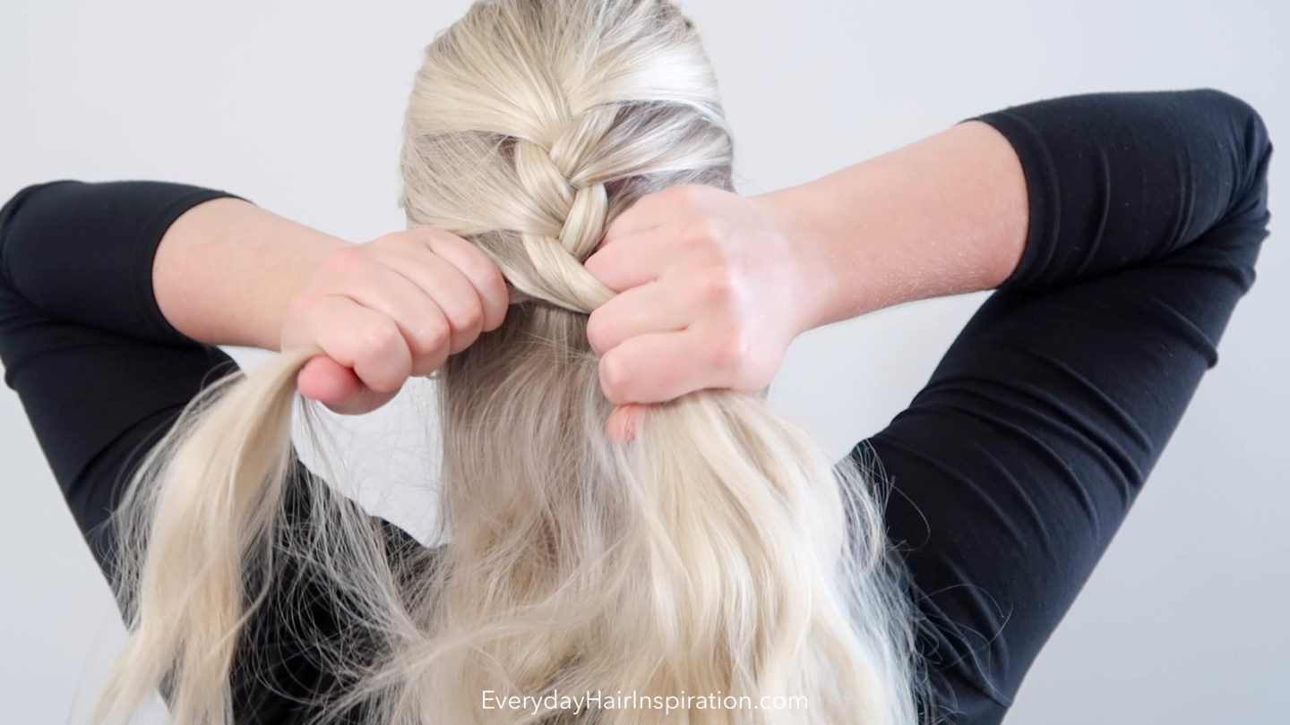 French braid your own hair