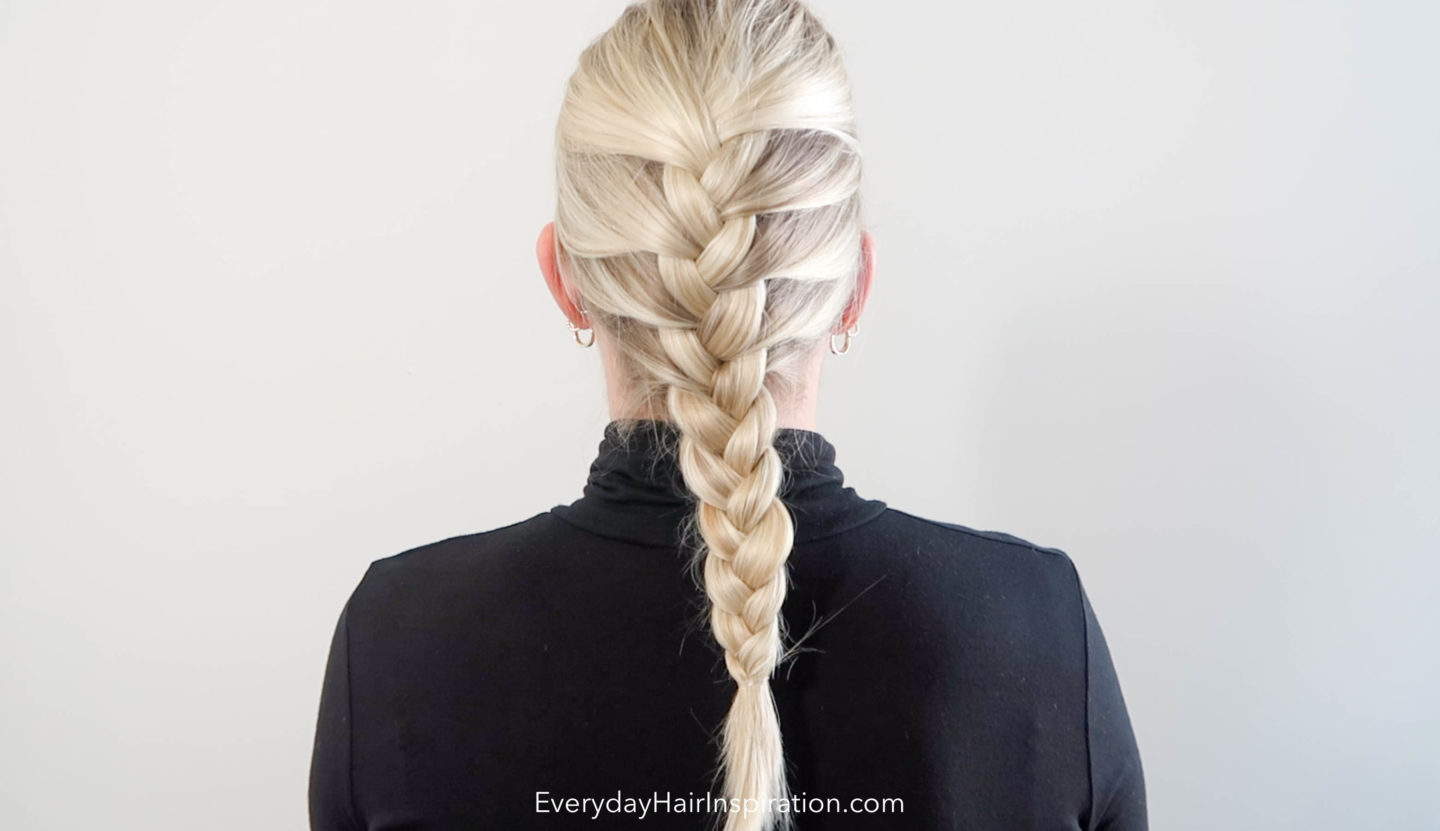 French braid your own hair