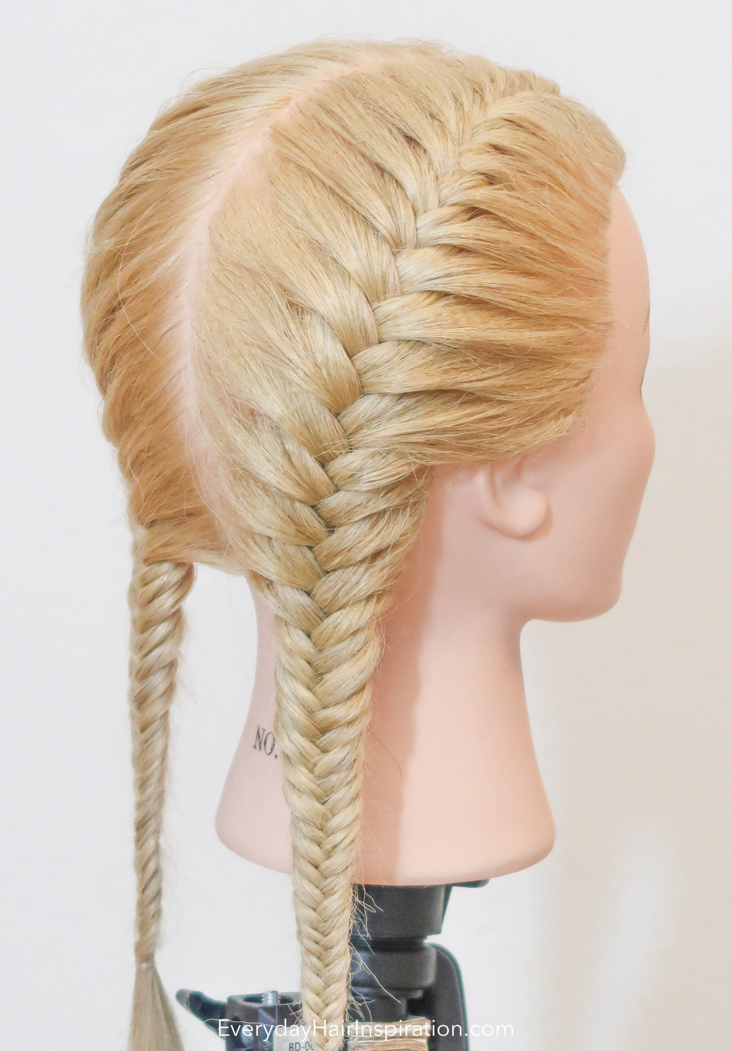 french fishtail side braid