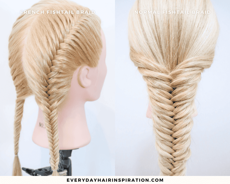 Double French Fishtail Braid Step By Step Guide - Everyday Hair inspiration