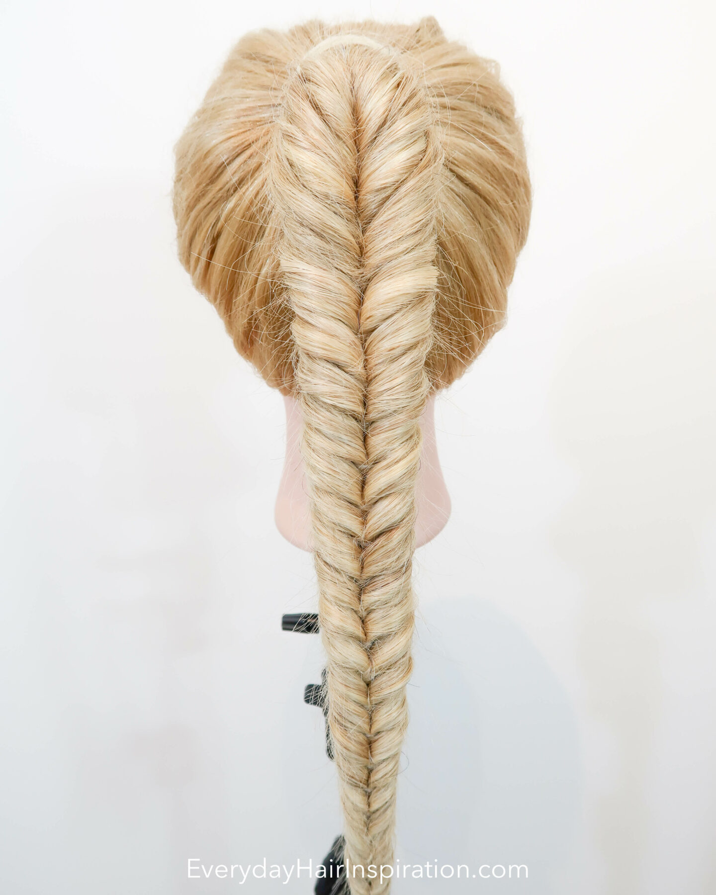 Image of Fishtail braid no bobby pins