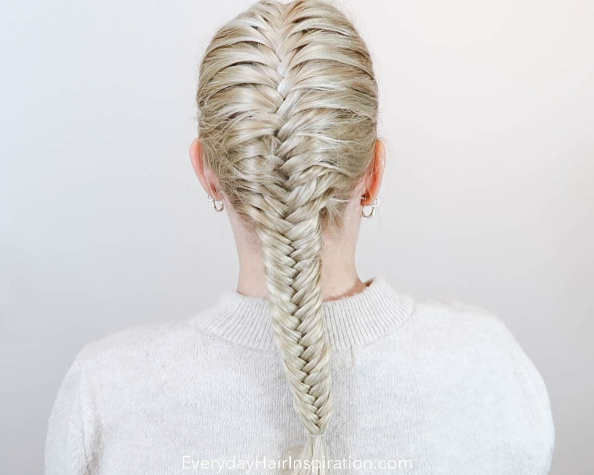 French Fishtail Braids For Beginners! - Everyday Hair inspiration