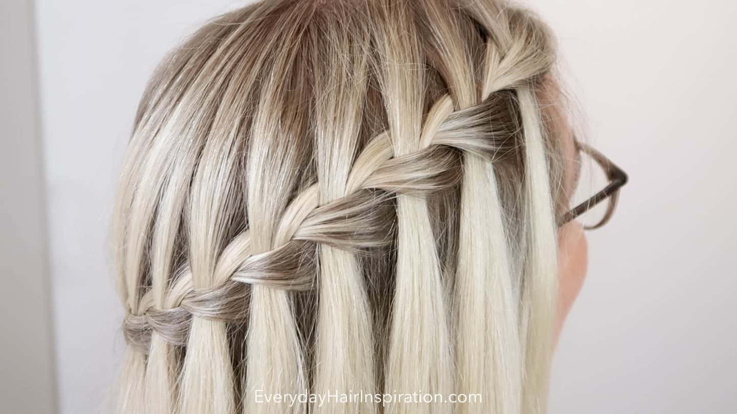 How To Waterfall Braid Your Own Hair With Step by Step Video