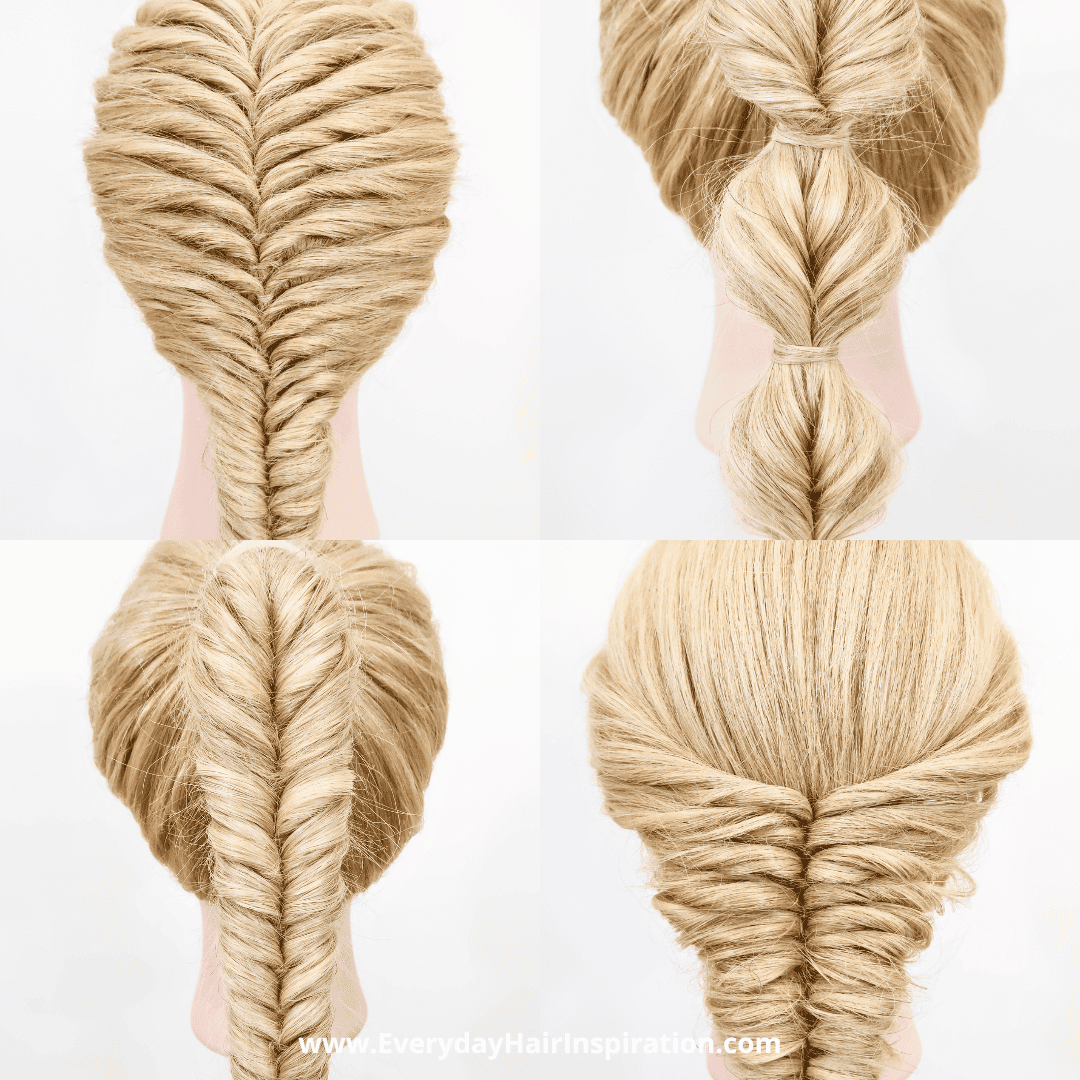 faux fishtail braids