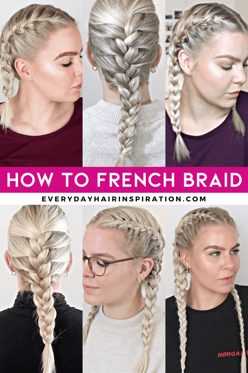 French Braids For Beginner 5 Tutorials In 1 Everyday Hair Inspiration French Braids For Beginner 5 Tutorials In 1 Everyday Hair Inspiration
