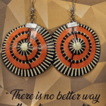 Black orange earrings - Evita Tjon A Ten