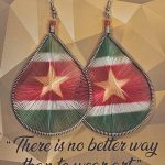 Handwoven oorbellen Suriname - Evita Tjon A Ten